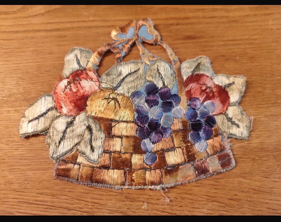 Turmac Zijdjes - Vintage Geborduurde Zijden Plaatjes, Ophalen of Verzenden, Gebruikt, Handborduren, Borduurgaren of Zijde