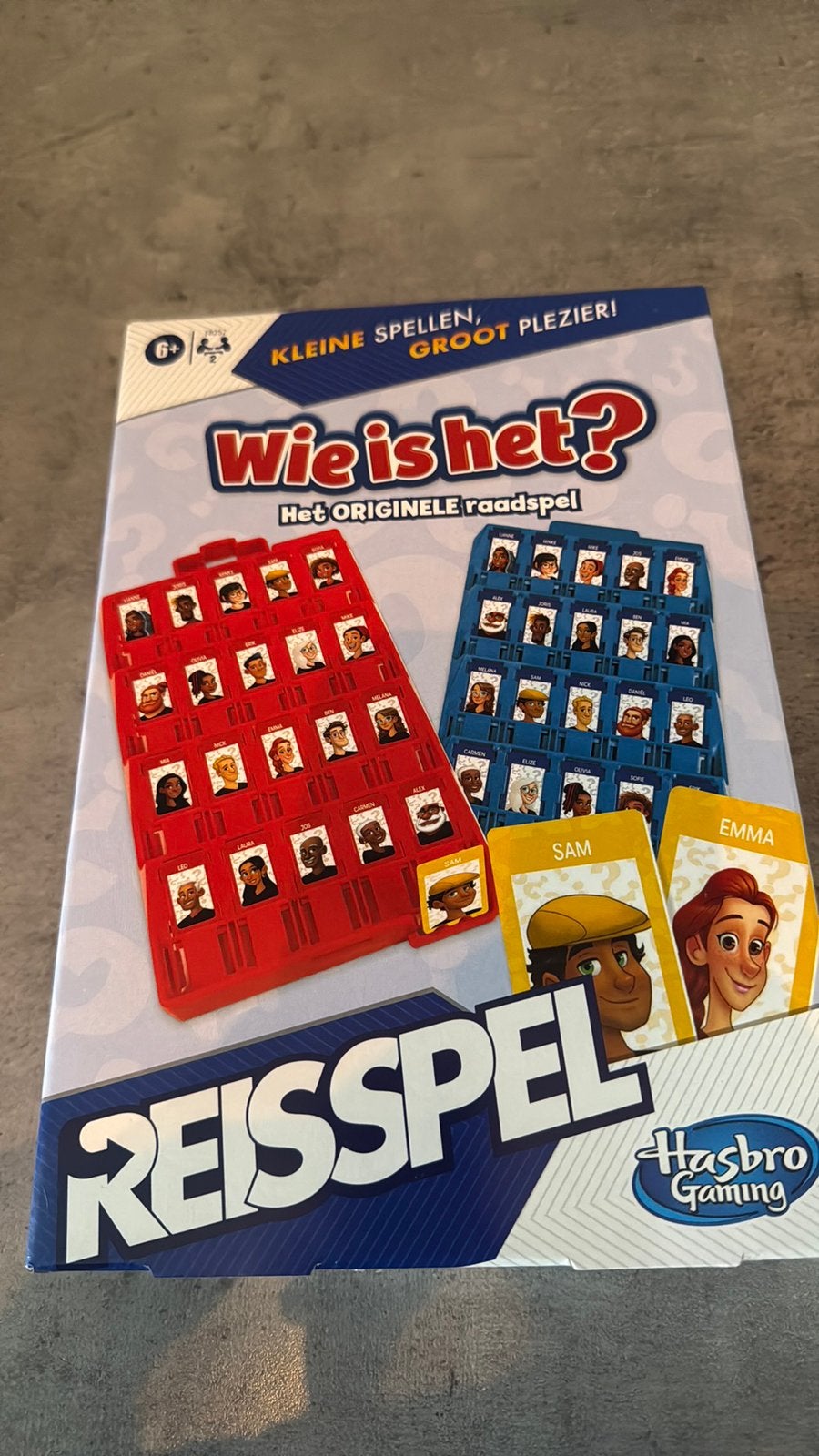Wie is het? Reisspel helemaal nieuw!, Hobby en Vrije tijd, Gezelschapsspellen | Bordspellen, Ophalen of Verzenden, Zo goed als nieuw