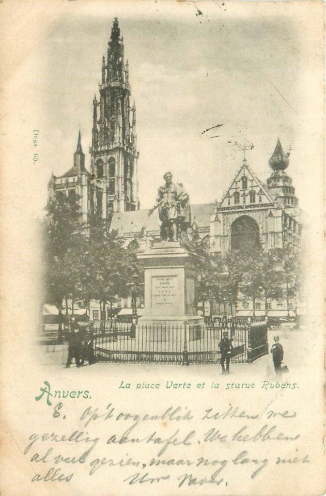 388-230-007 Anvers La Statue, Verzenden, Voor 1920, Overig Europa