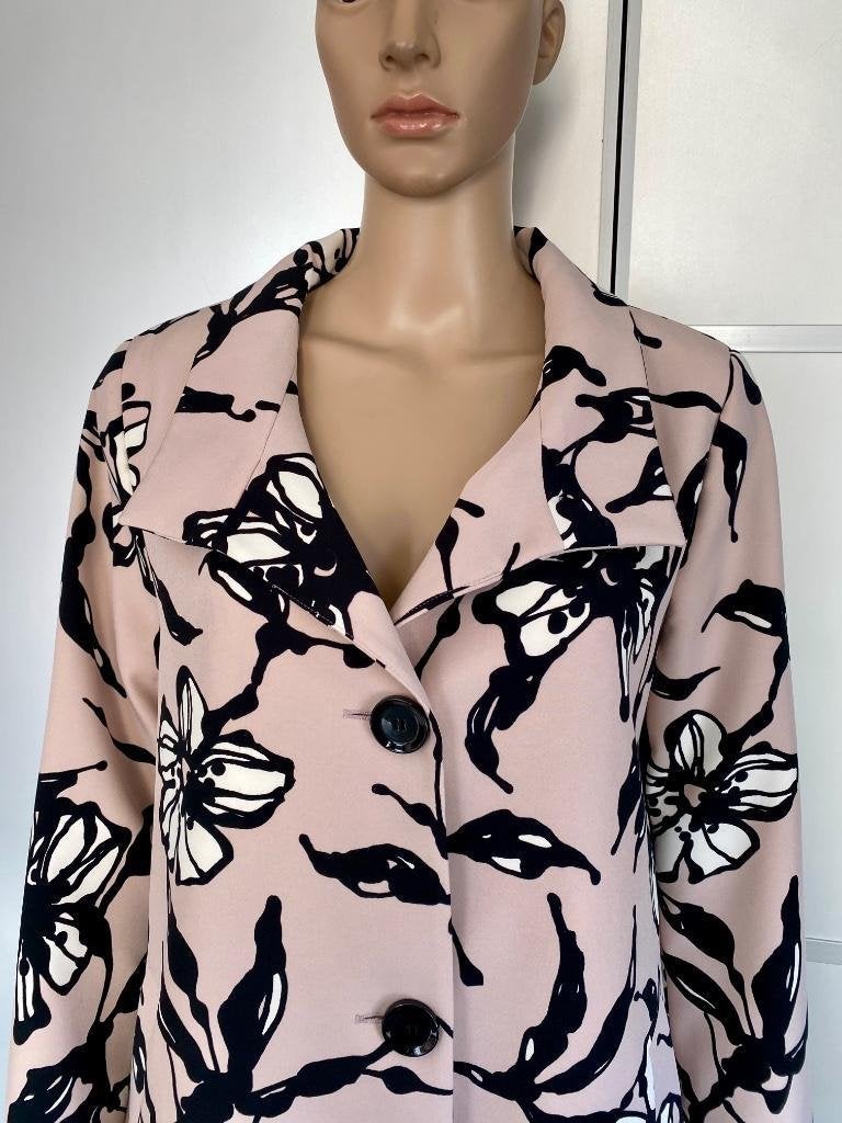 H187 Elisa Fend maat M=38/40 jas zomer lange blazer roze, Kleding | Dames, Jassen | Zomer, Maat 38/40 (M), Ophalen of Verzenden