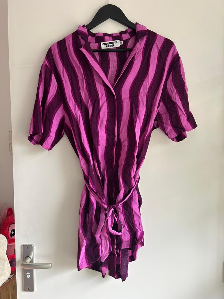 Colourful Rebel playsuit paars/roze, maat M, Kleding | Dames, Jumpsuits, Ophalen of Verzenden, Nieuw, Maat 38/40 (M), Paars