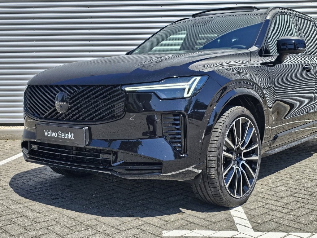 Volvo XC90 T8 AWD Ultra Black Edition | Luchtvering | Massag, Auto's, Volvo, 12 maanden, Gebruikt, Zwart, 4 cilinders