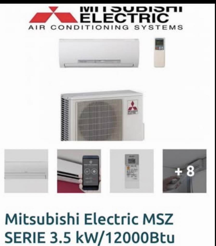 Het gas word duurder !!! Airco Mitsubishi electric msz 3,5kw, Ophalen of Verzenden, Nieuw, 30 tot 80 cm