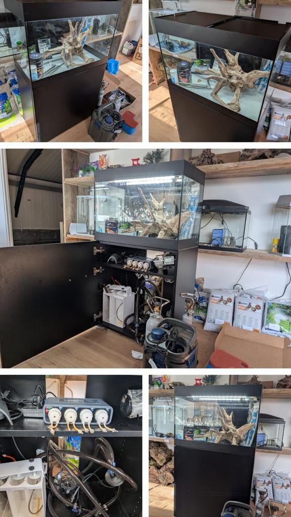 Oase Styleline 125 aquarium+kast+Oase filter+CO2+doseerpomp, Dieren en Toebehoren, Ophalen, Leeg aquarium