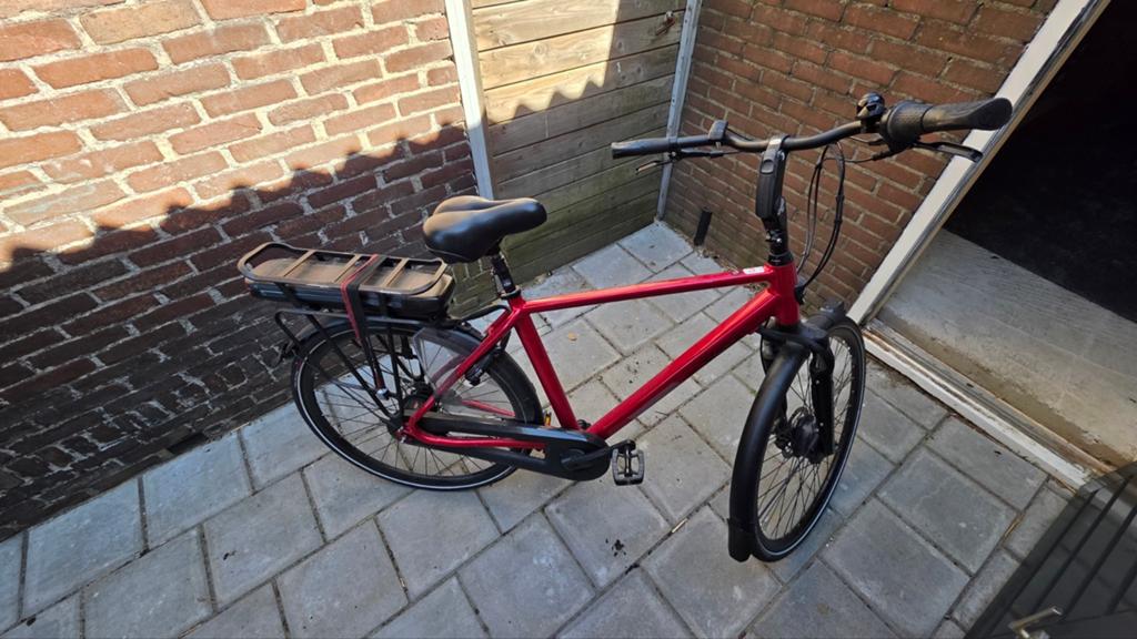 Goede Stella elektrische herenfiets, Fietsen en Brommers, Elektrische fietsen, Gebruikt, Overige merken, 55 tot 59 cm, 50 km per accu of meer