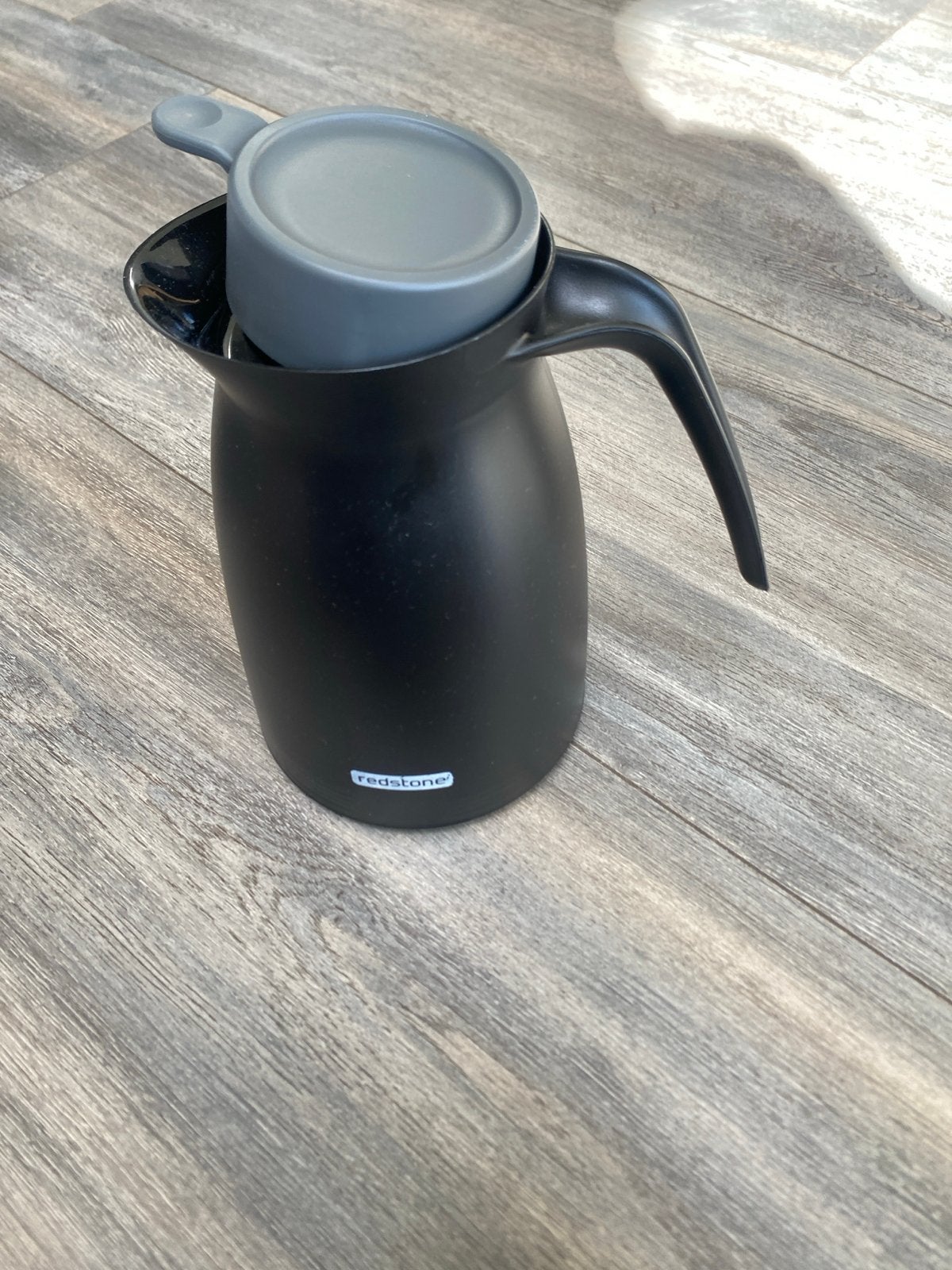 Redstone Theepot/Fluitketel - Zwart met Grijs Deksel, Gebruikt, Zwart, Overige merken, Ophalen