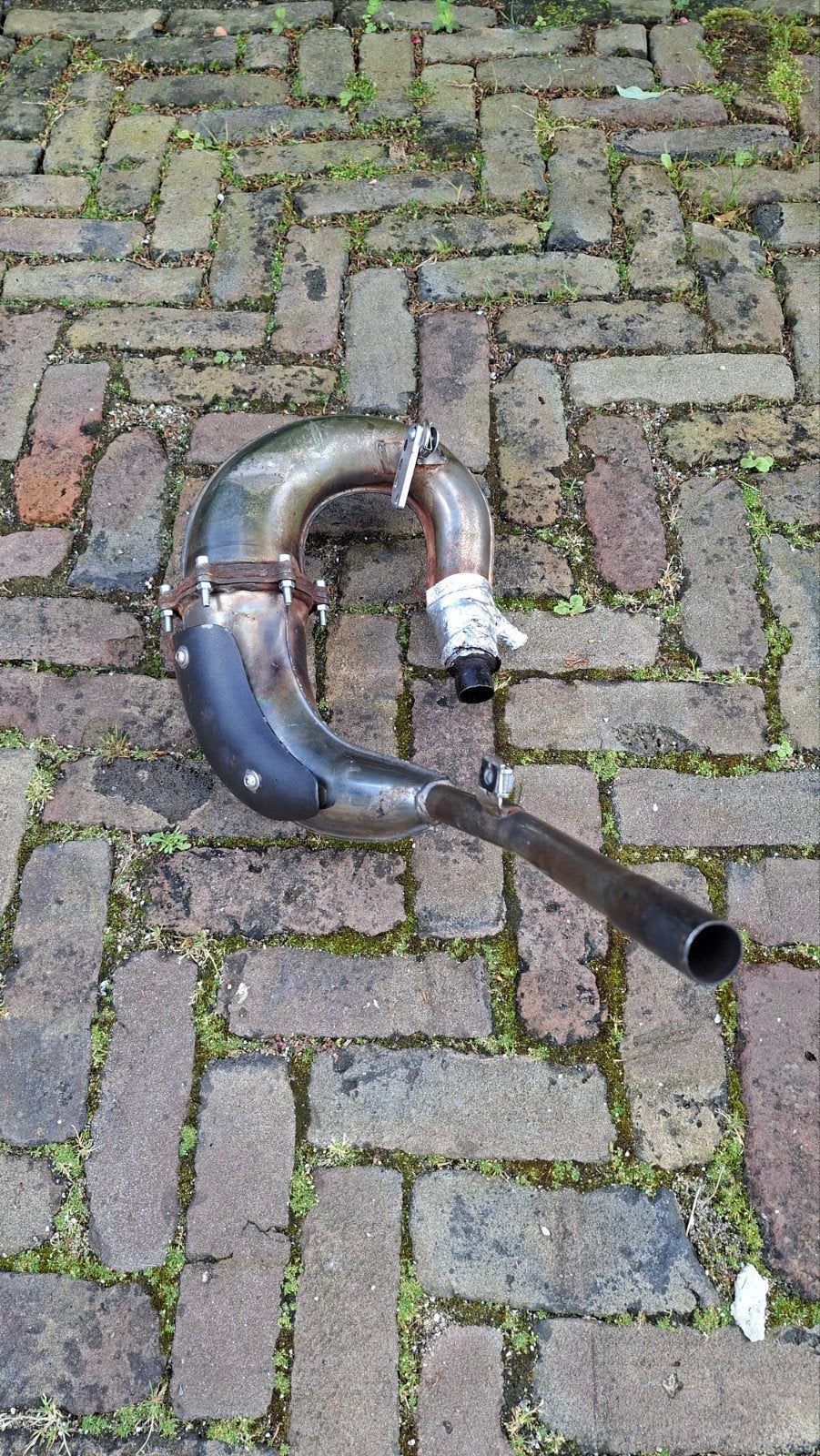 Bovenlangse originele verbouwde uitlaat voor 70cc, Ophalen, Gebruikt, Uitlaat, Beta