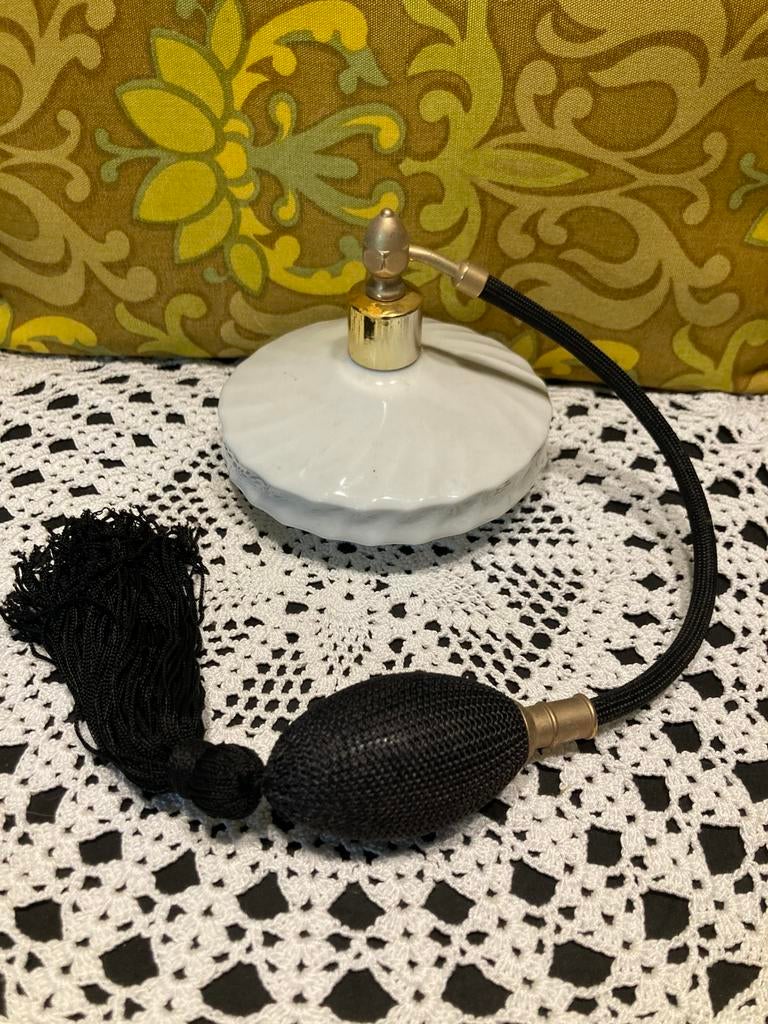 Vintage porseleinen parfum verstuiver (090426c), Ophalen of Verzenden