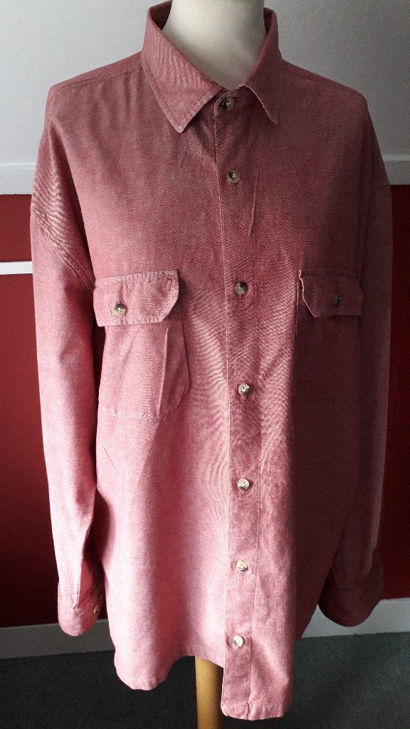 Overhemd lange mouw Kleur oud rose zgan Maat XL. 5,00, G-division, Ophalen of Verzenden, Roze, Gedragen