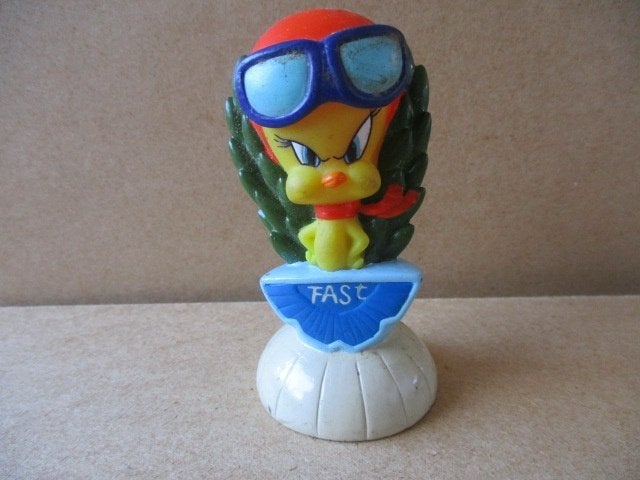 adv10576 tweety figuurtje 3, Verzamelen, Ophalen, Looney Tunes, Gebruikt, Beeldje of Figuurtje