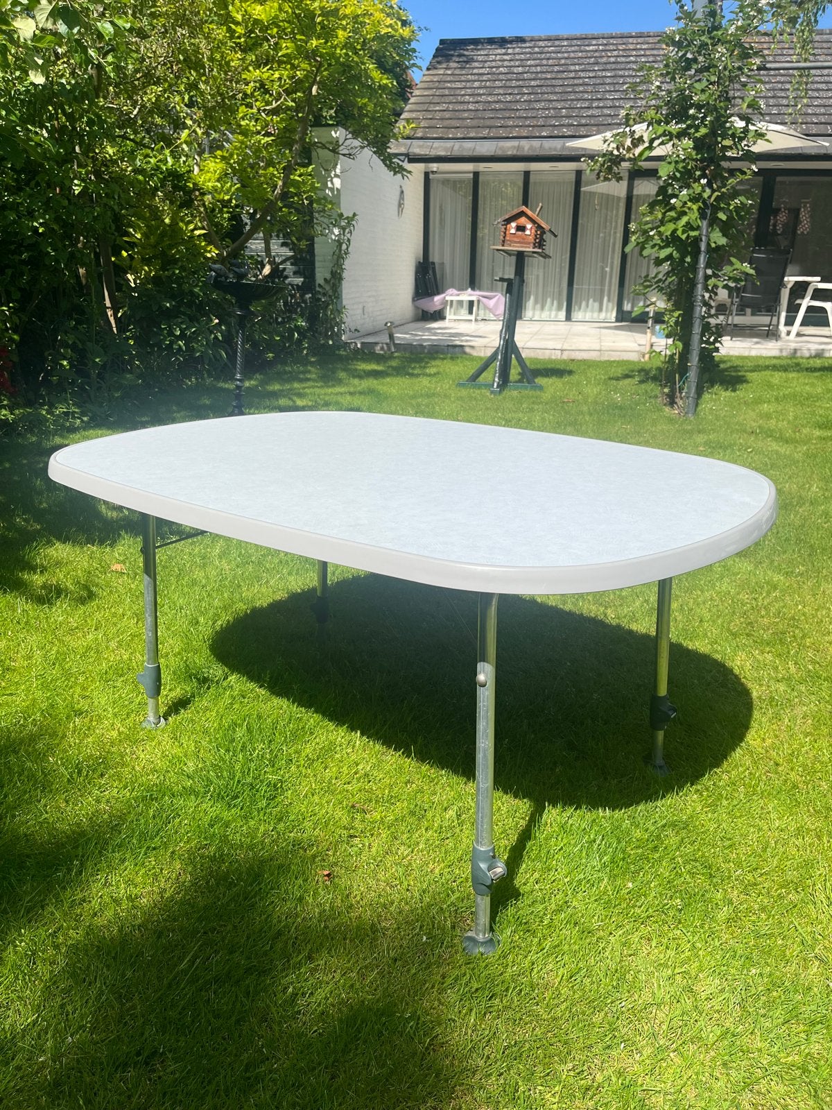 Dukdalf campingtafel 130 x 90, Ophalen, Gebruikt, Campingtafel