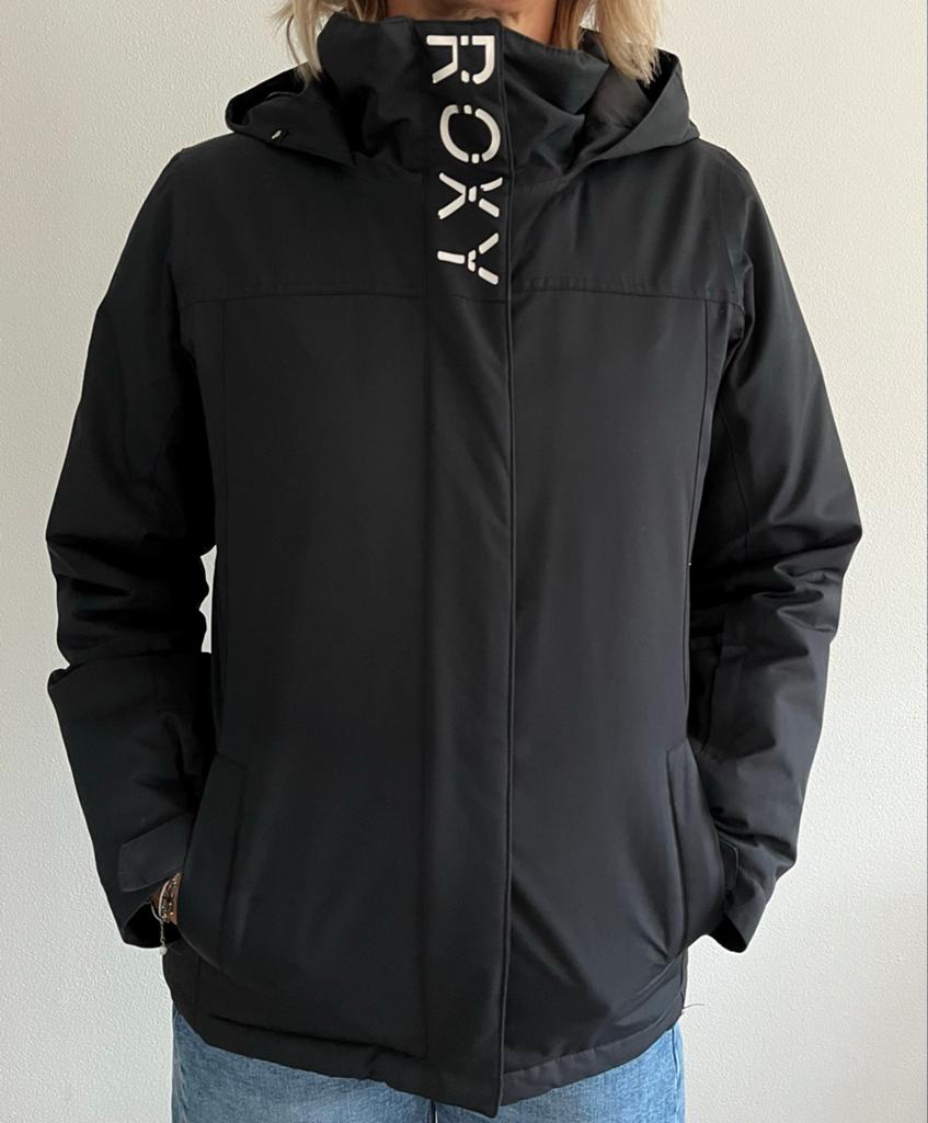 Roxy ski-jas/winterjas - Zwart - Maat 176, Ophalen of Verzenden, Zo goed als nieuw, Maat 34 (XS) of kleiner, Jack