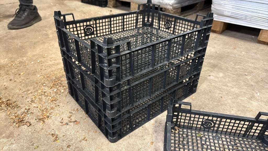 GRATIS - Plastic kratten zwart - 40x30x10cm Bakken Kunststof, Ophalen, Minder dan 35 cm, Minder dan 50 cm, Zo goed als nieuw