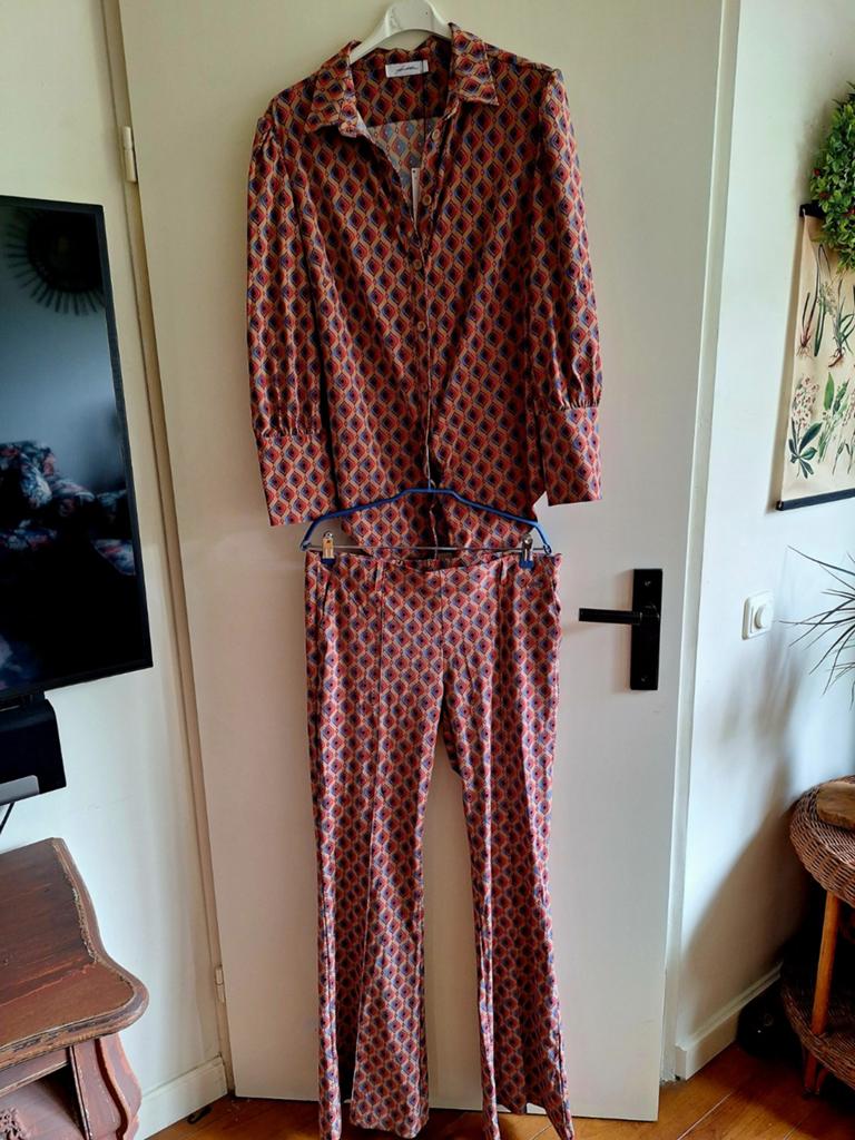 Pak blouse flairbroek ambika l xl, Ophalen of Verzenden, Zo goed als nieuw, Maat 46/48 (XL) of groter