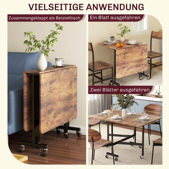 Klaptafel – Uitschuifbare Eettafel – Vouwtafel, Corvance B.V., Verzenden, Nieuw, Corvancebol@gmail.com