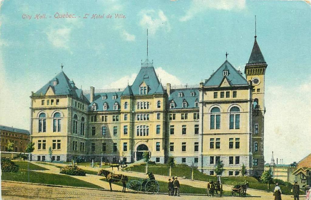 381-213-021 Quebec City Hall, Verzenden, Voor 1920, Overig Europa
