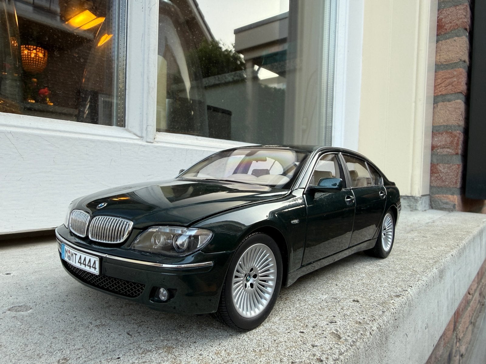 1:18 BMW E66 760Li 7-serie Individual groen 2005 Kyosho, Kyosho, Auto, Ophalen of Verzenden, Zo goed als nieuw