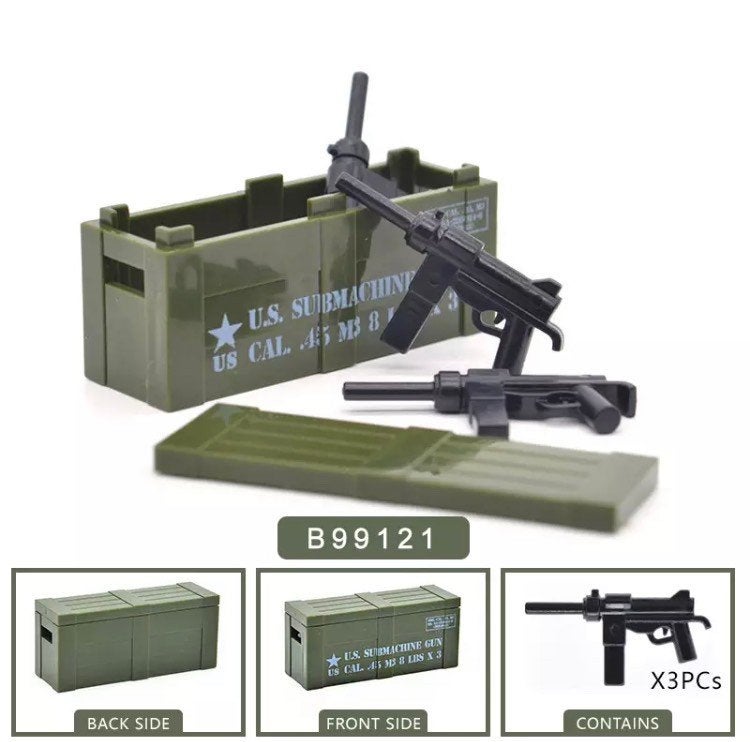 🎁 WW2 Bouwstenen - G24 - US wapenkist "M3 Pistool" 🎁, Verzenden, Nieuw