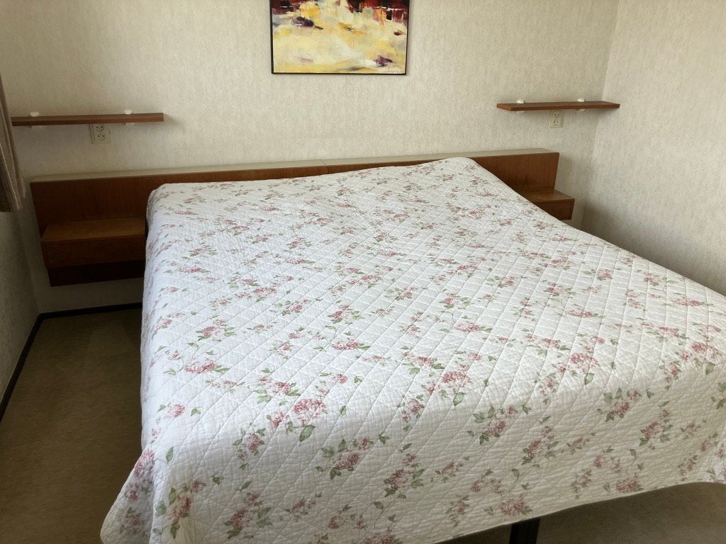 tweepersoonsbed mid century jaren zestig, Ophalen, Overige materialen, Mid century, Bruin