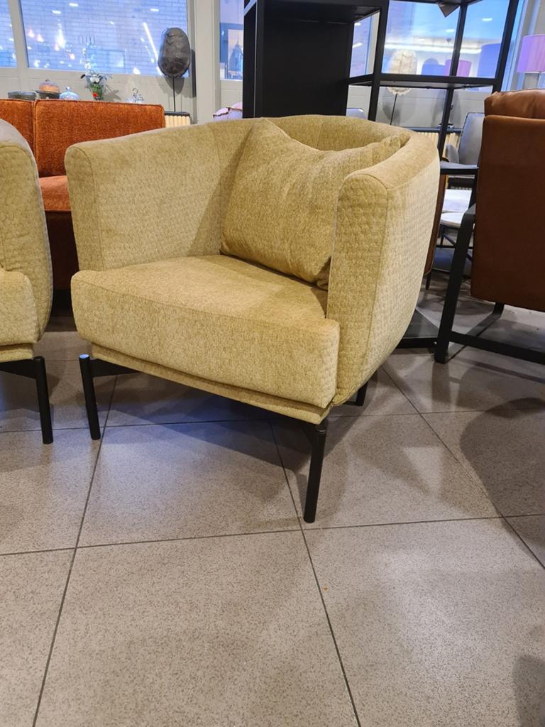Nieuwe fauteuil cocktail model mid-century art deco €175, Ophalen, Industrieel landelijk barok brocante koloniaal boheems vintage
