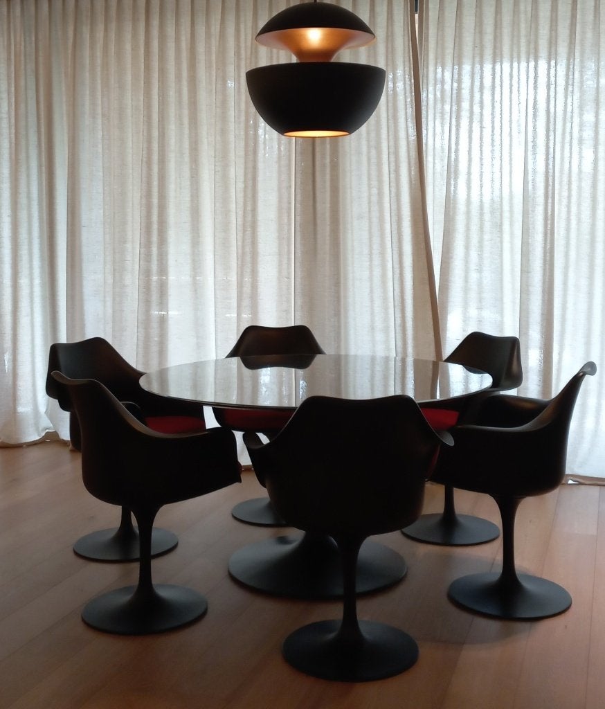 uittrekbare tulipe tafels eero saarinen stoelen tulipe, Ophalen