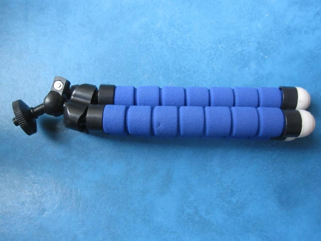 Statief Voor Telefoon - Tripod blauw - Flexibel (nieuw), Verzenden, Nieuw, Driepoot, Met balhoofd