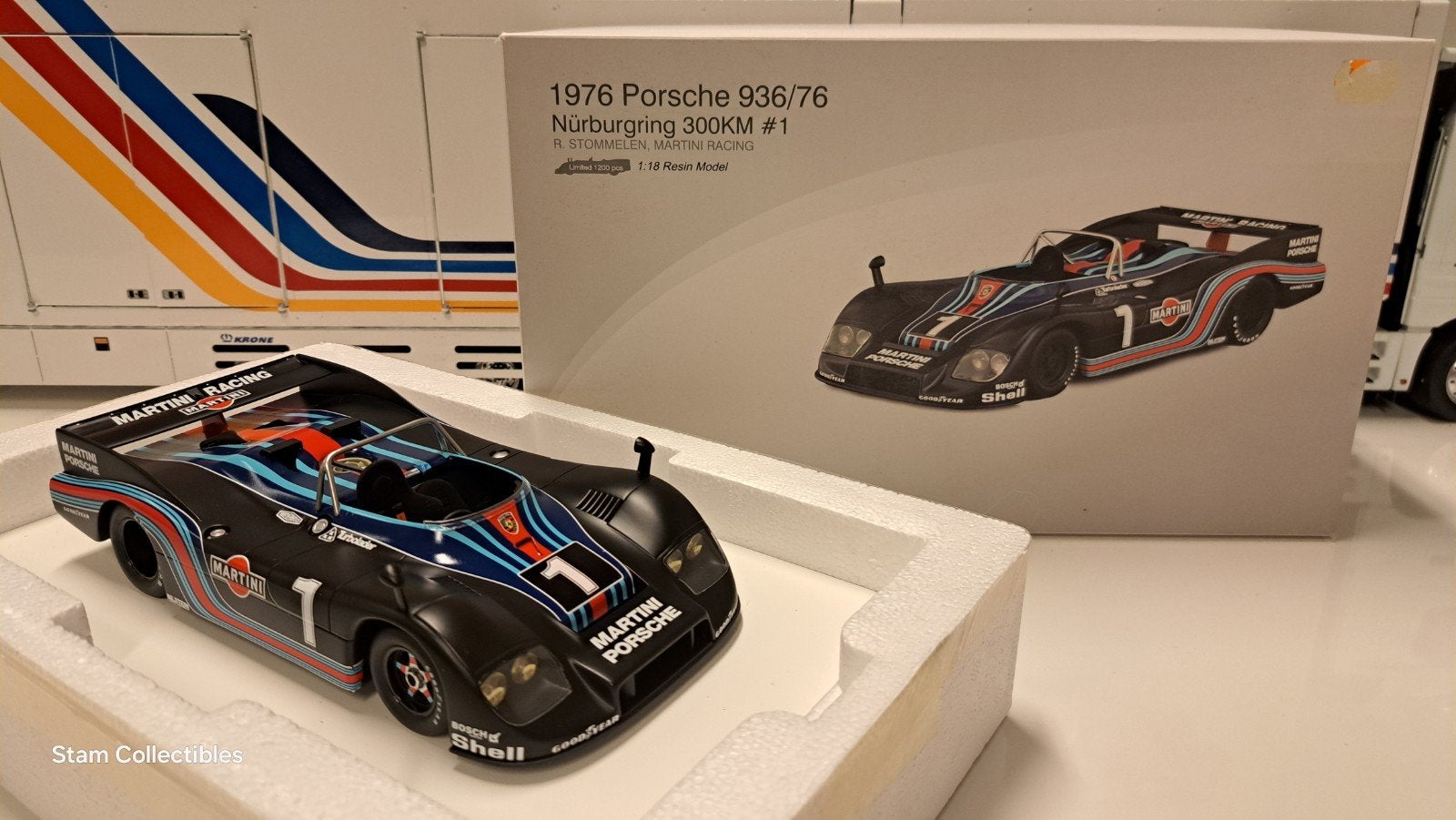 TSM Model Porsche 936/76 Nurburgring 300km #1 Martini, Hobby en Vrije tijd, Modelauto's | 1:18, Overige merken, Auto, Ophalen of Verzenden