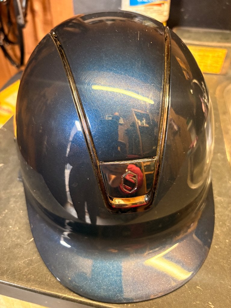 Samshield helm, Ophalen, Blauw, Gebruikt, Dressuur
