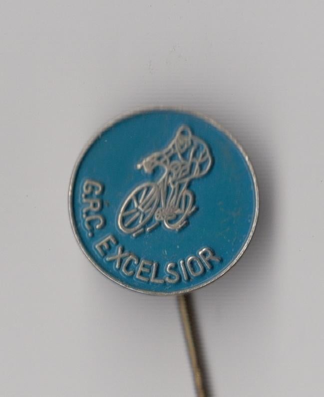 GRC Excelsior Wielrennen Fiets speldje, Gebruikt, Niet vindbaar, Niet vindbaar, Speldje of Pin