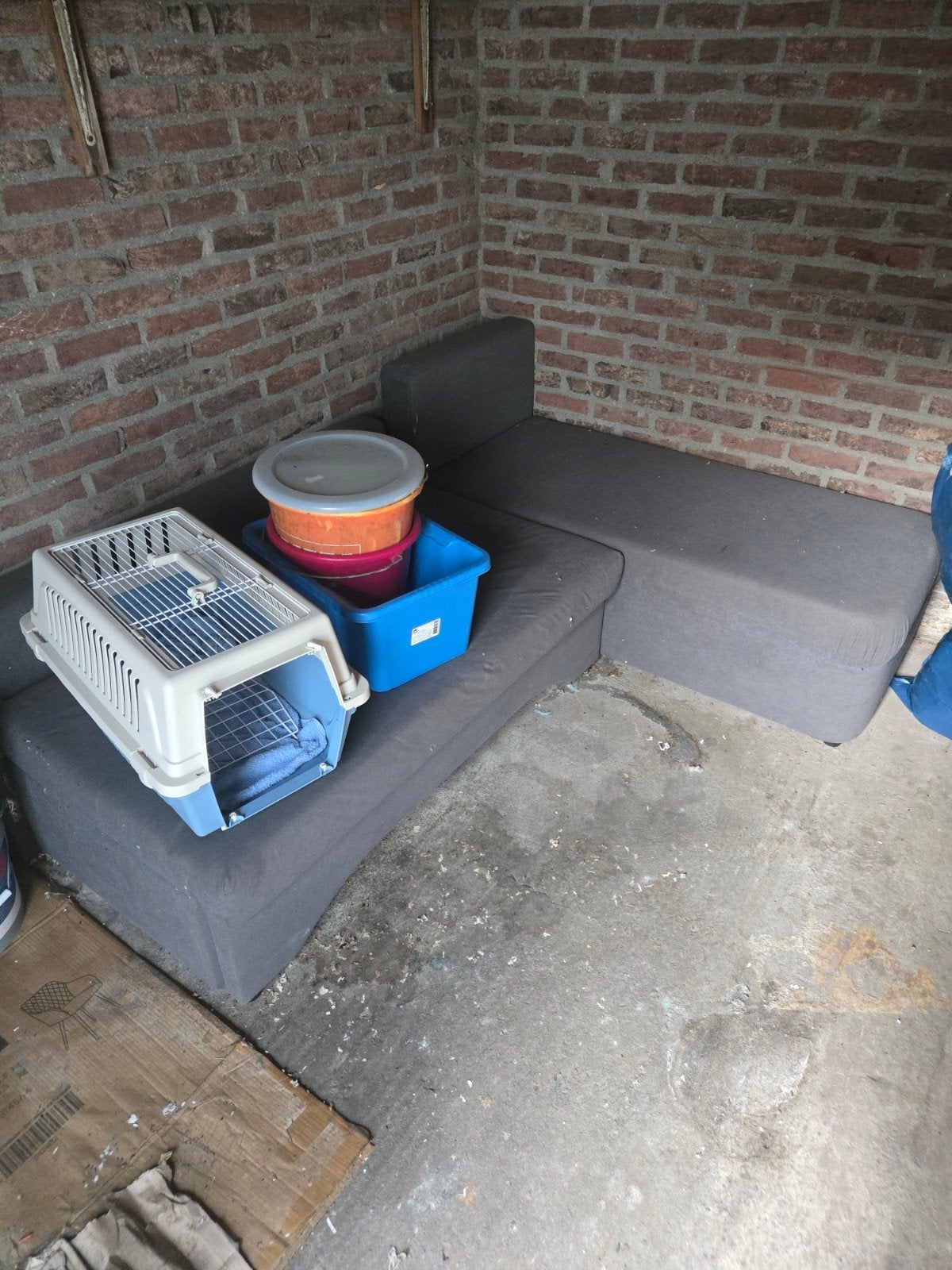 slaapbank, Ophalen, Gebruikt, Tweepersoons