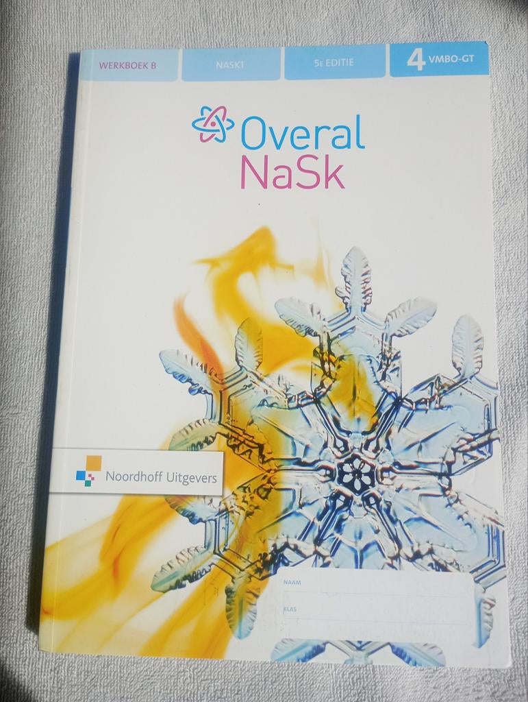 Overal NaSk Werkboek B 4 VMBO-GT 5e editie Noordhoff, Natuurkunde, Ophalen of Verzenden, Zo goed als nieuw, Onbekend