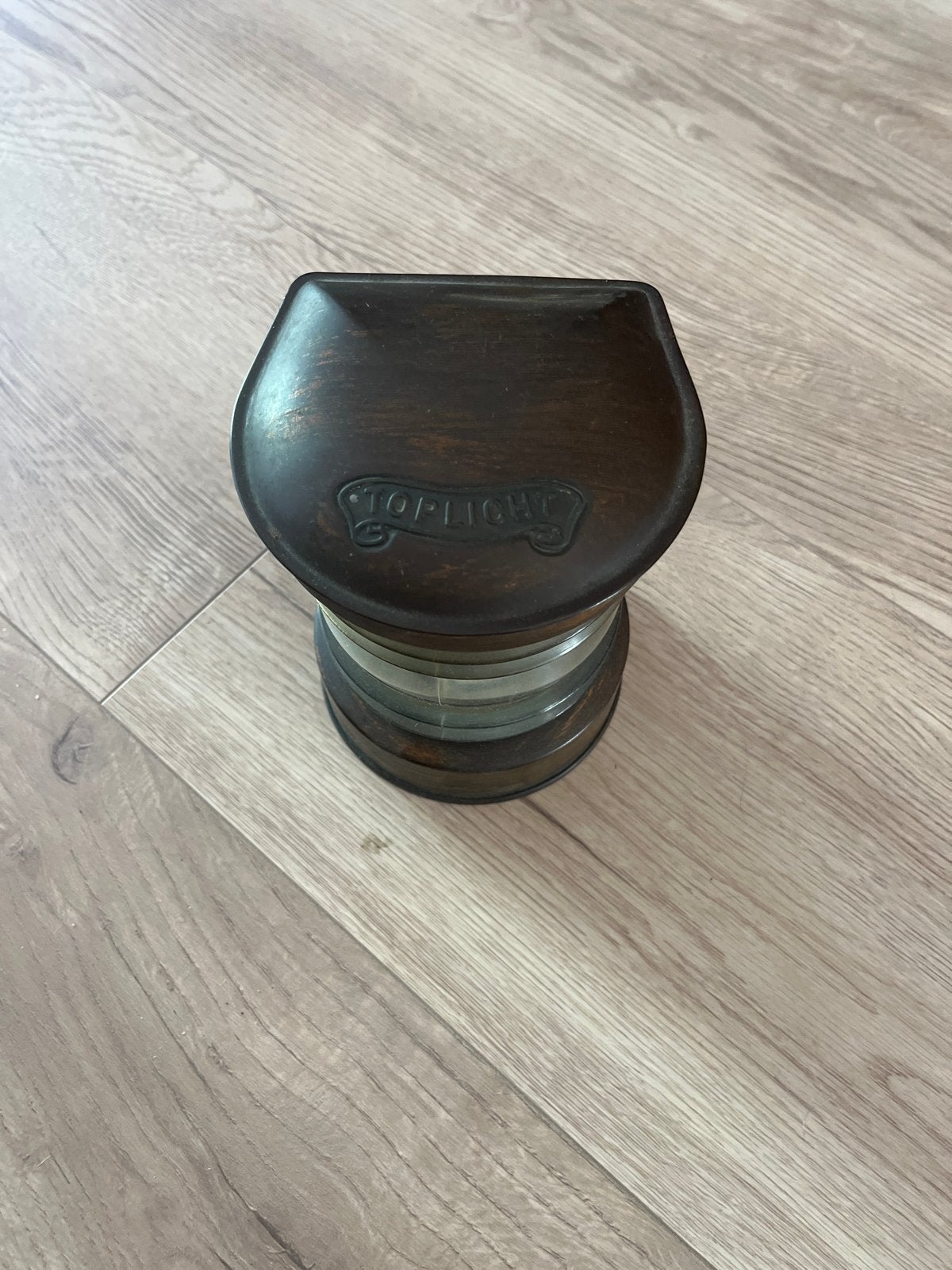 Antieke scheepslamp / olielamp - Stop-Light, Ophalen