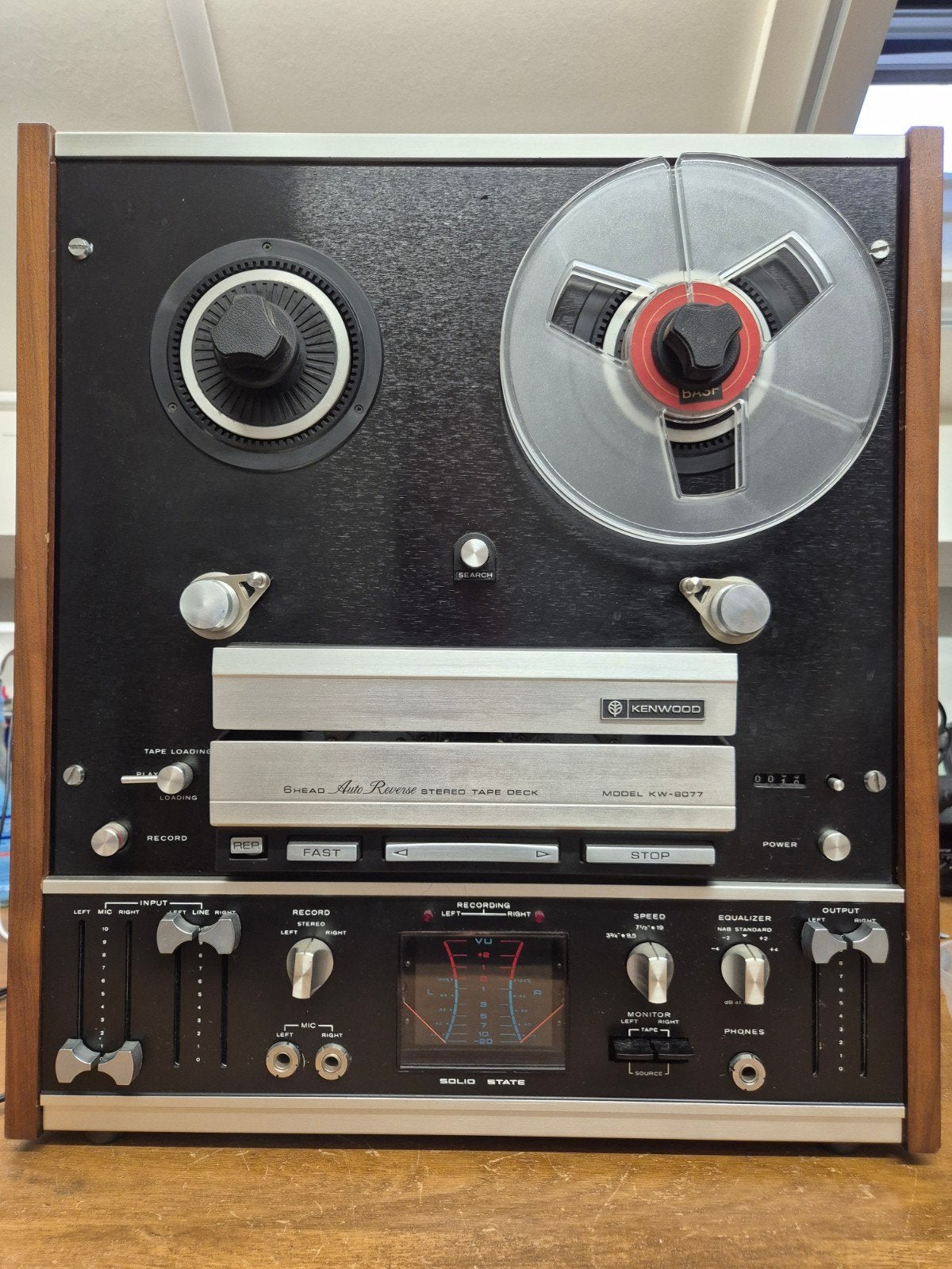 Kenwood KW-8077, Ophalen, Bandrecorder