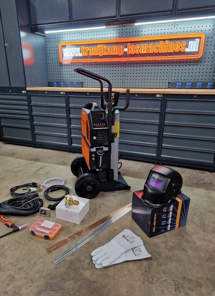 Compleet pakket! Jasic watergekoeld EVO TIG200P AC/DC PULSE, Ophalen of Verzenden, Nieuw, 150 tot 250 ampère, Tig