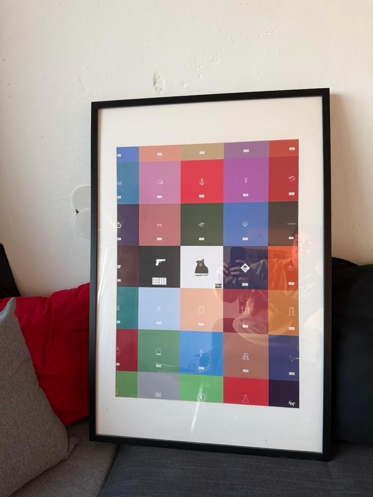 Lijsten en posters (banksy, russ), Ophalen