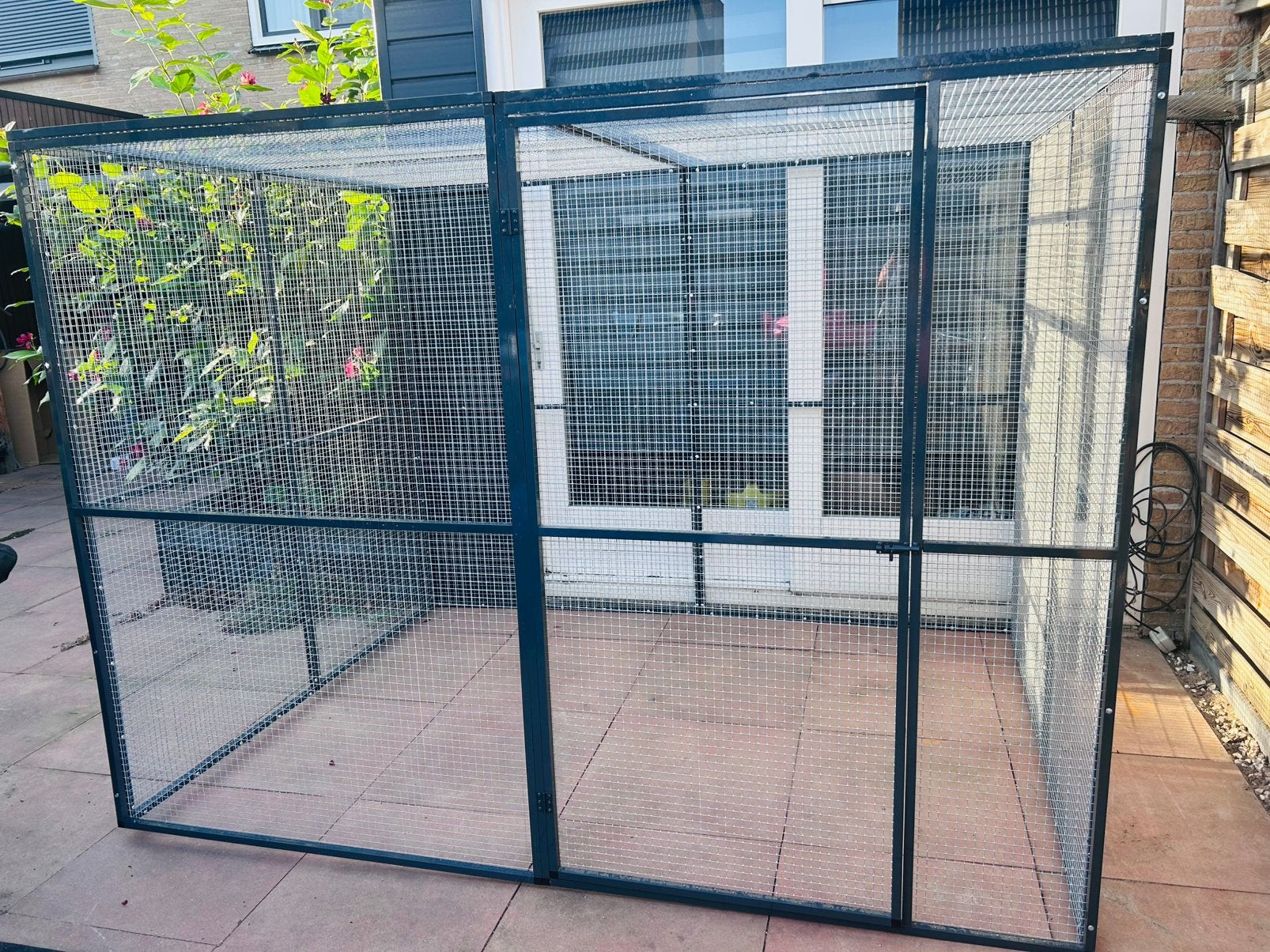Kattenren cattery - goede stevige kwaliteit ZGAN, Dieren en Toebehoren, Ophalen, Zo goed als nieuw