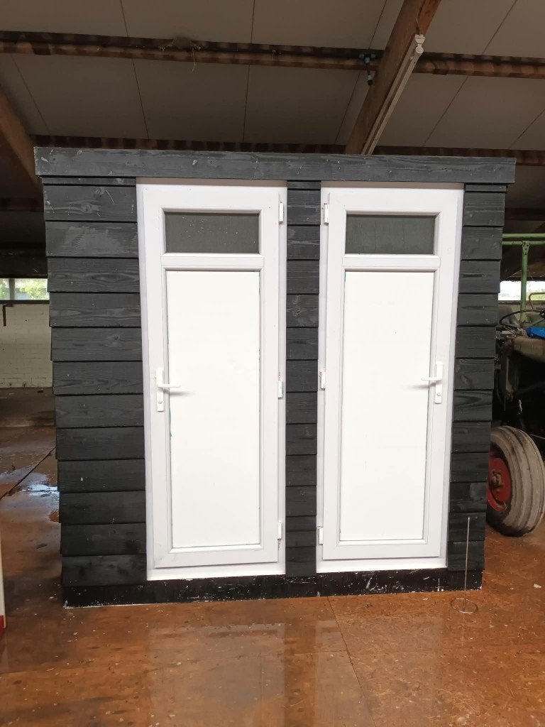 Mobiele douche- en toiletunit, Ophalen