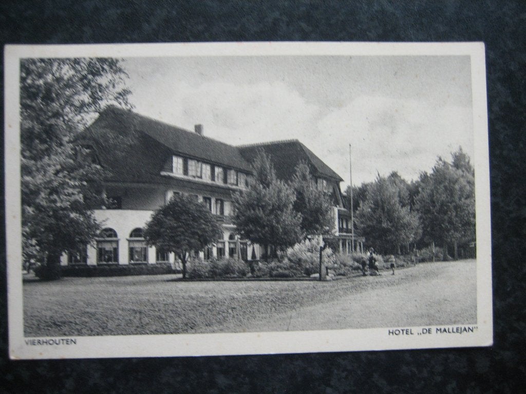 VIERHOUTEN Hotel De Mallejan 1956, Ophalen of Verzenden, 1940 tot 1960, Gelderland