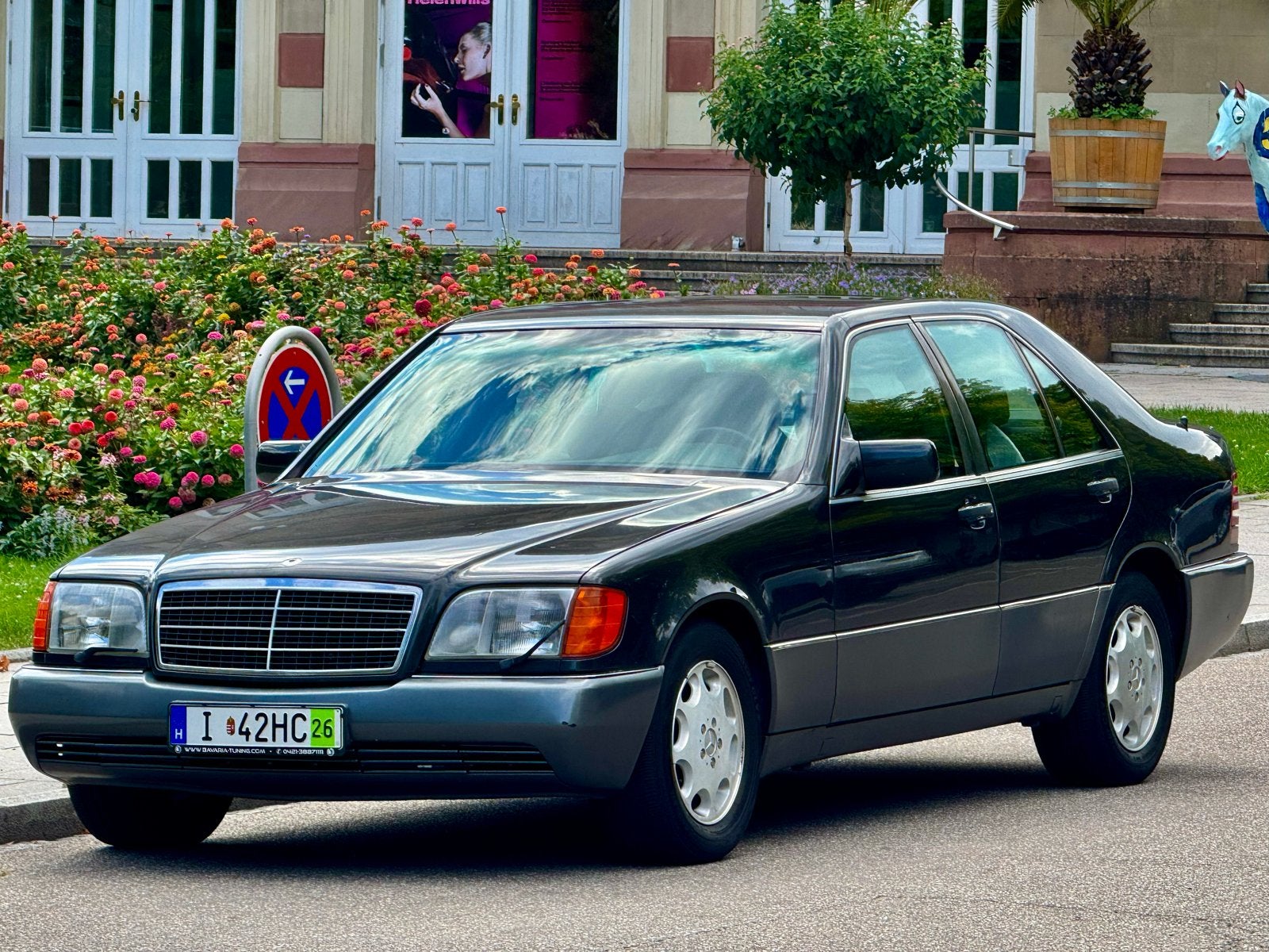 Mercedes-Benz 300 SE W140 3.2 Automaat 1992, Auto's, Automaat, Stof, Zwart, Zwart