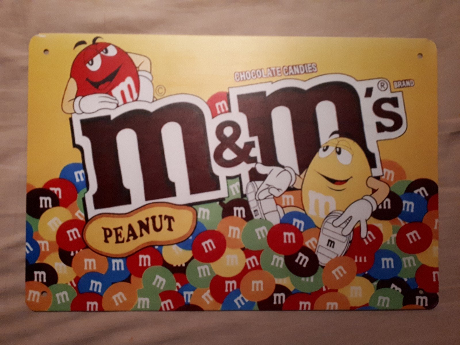 M&M 20x30 cm Metalen Reclamebord, Ophalen of Verzenden, Nieuw, Reclamebord