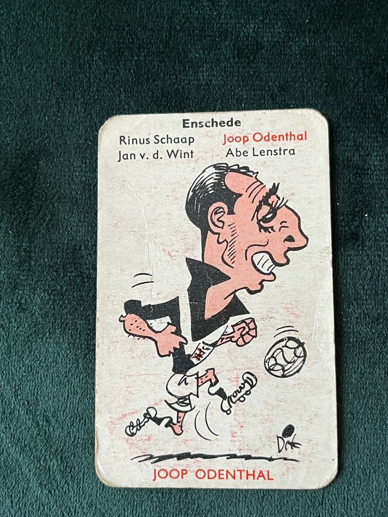 Joop Odenthal karikatuur Dik Bruynesteyn Monty voetbalpl., Verzamelen, Sportartikelen en Voetbal, Verzenden, Gebruikt, Overige binnenlandse clubs