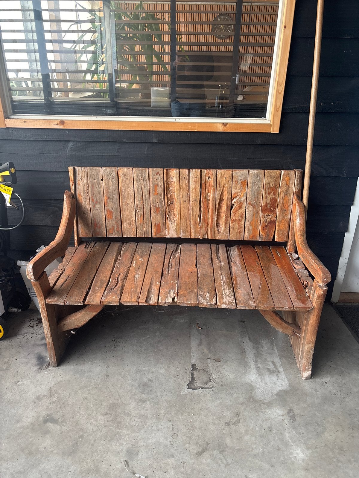 Teakhouten tuinbank 130x60x90 cm, Tuin en Terras, Tuinbanken, Ophalen, Gebruikt, Teakhout