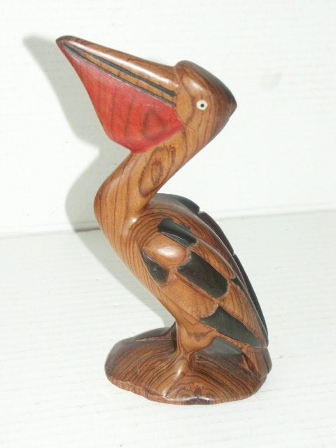 Pelikaan beeld, Antiek en Kunst, Ophalen of Verzenden, Hout, Vogel
