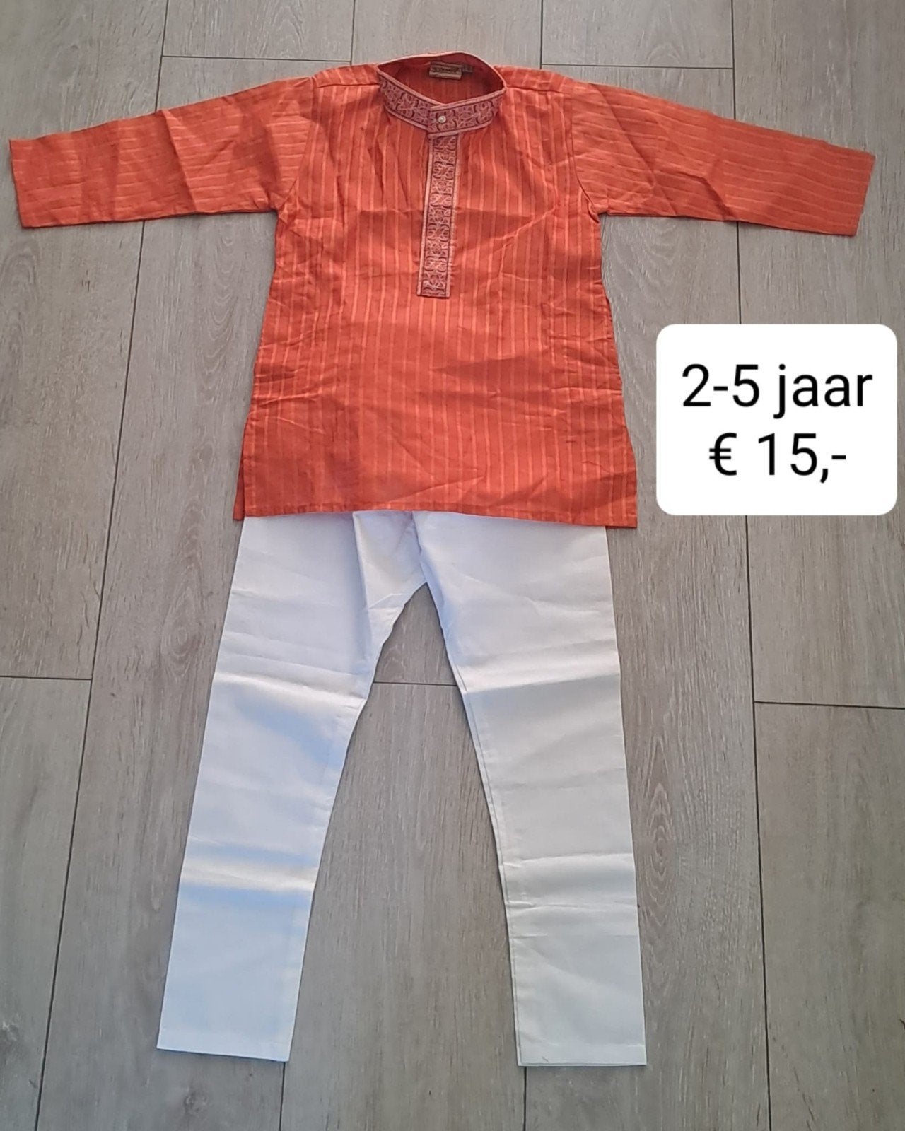 Nieuw Oranje Indiase Kurta Set voor Jongens 2-5 jaar, Kinderen en Baby's, Babykleding | Overige, Ophalen of Verzenden, Nieuw, Onbekend