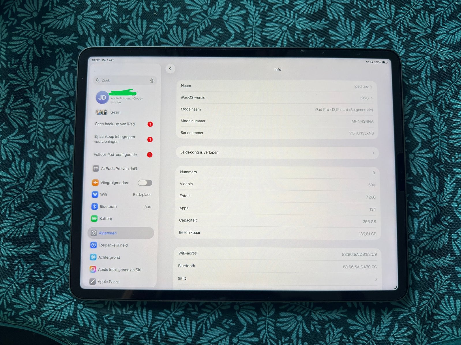 Foto 3 van Ipad pro 12,9 5e gen (M1) 256gb + pencil + magic keyboard