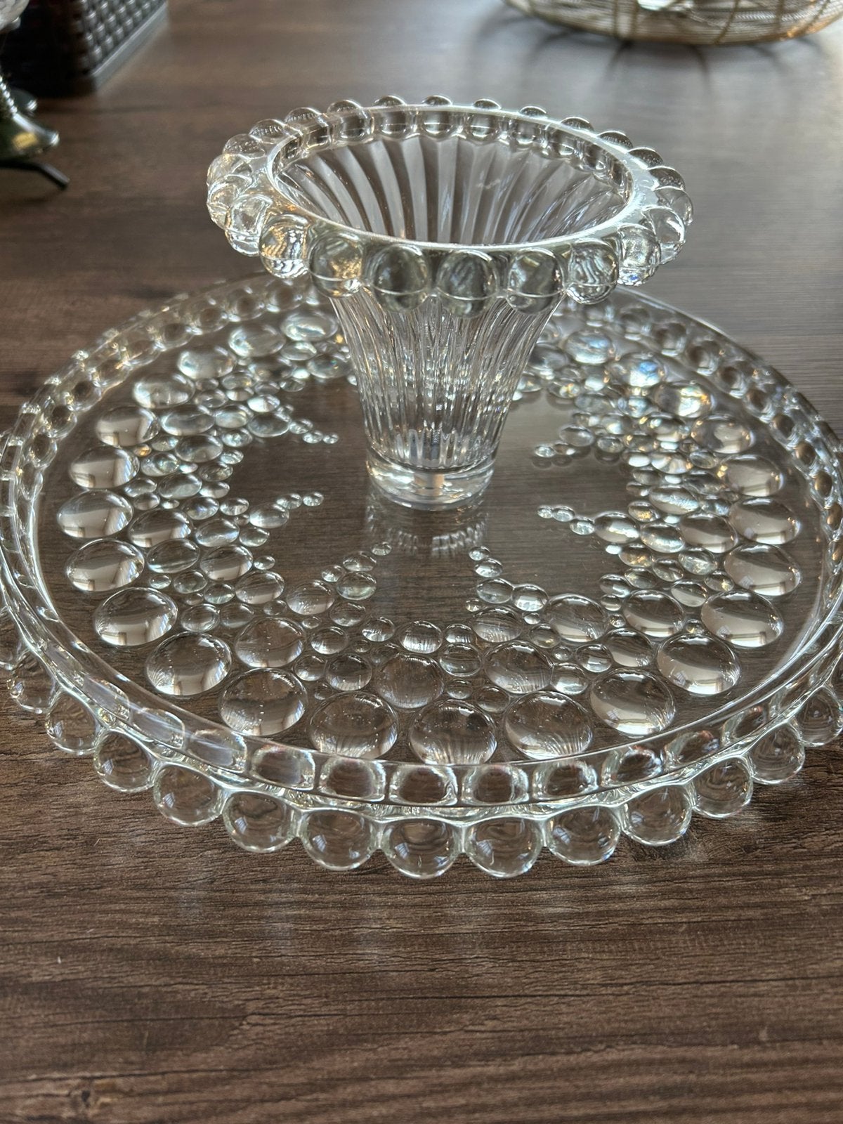 Walther Bolero taartplateau m/h decoratieve bubbelpatroon, Ophalen of Verzenden