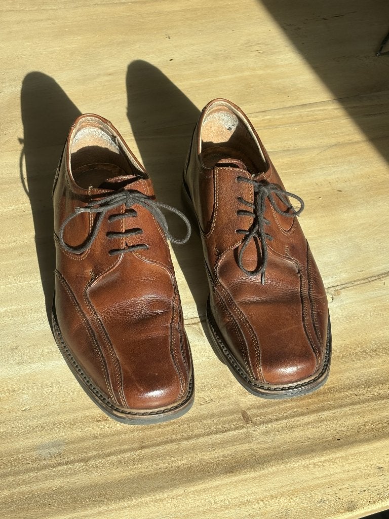 Nette leren schoenen - maat 43 bruin, Kleding | Heren, Caravelle, Bruin, Ophalen of Verzenden, Gedragen