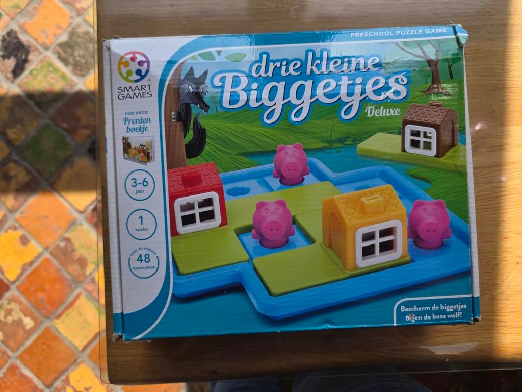 SmartGames Drie Kleine Biggetjes Deluxe, Hobby en Vrije tijd, Gezelschapsspellen | Bordspellen, Ophalen of Verzenden