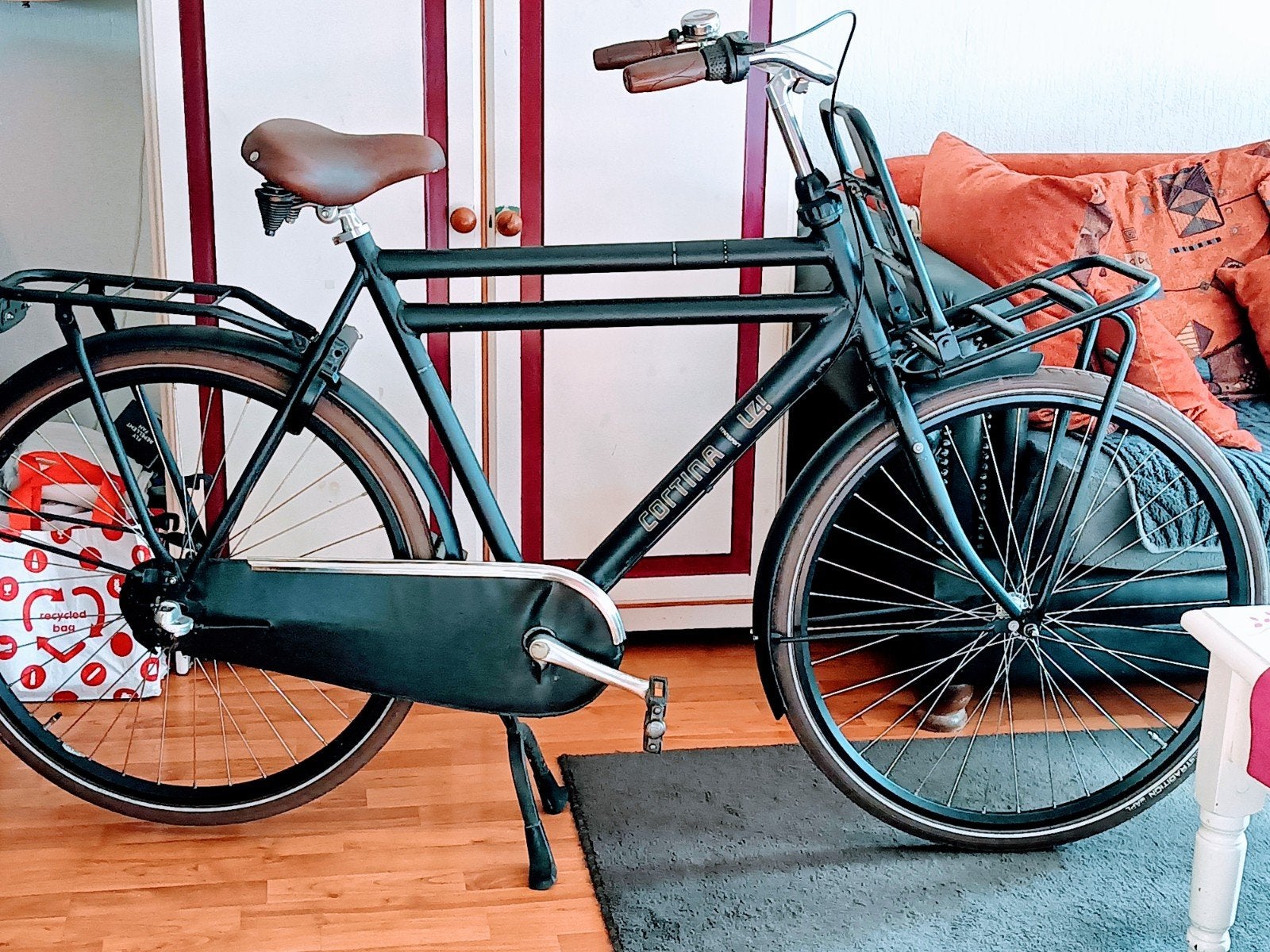 CORTINA U4 HEREN TRANSPORT FIETS 28INCH 61 CM 3 SPEED, Fietsen en Brommers, Versnellingen, Zo goed als nieuw, 57 tot 61 cm, Ophalen