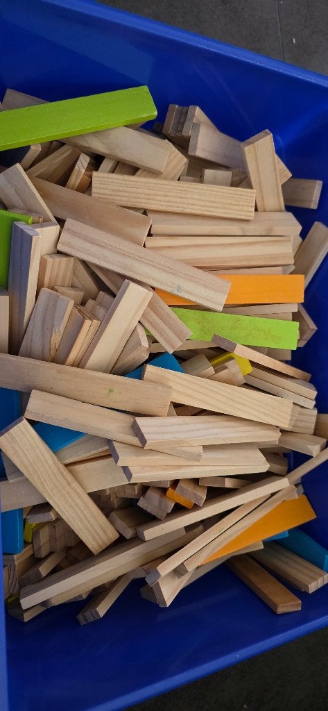 Houten bouw blokken, Ophalen of Verzenden, Gebruikt, Jongen of Meisje